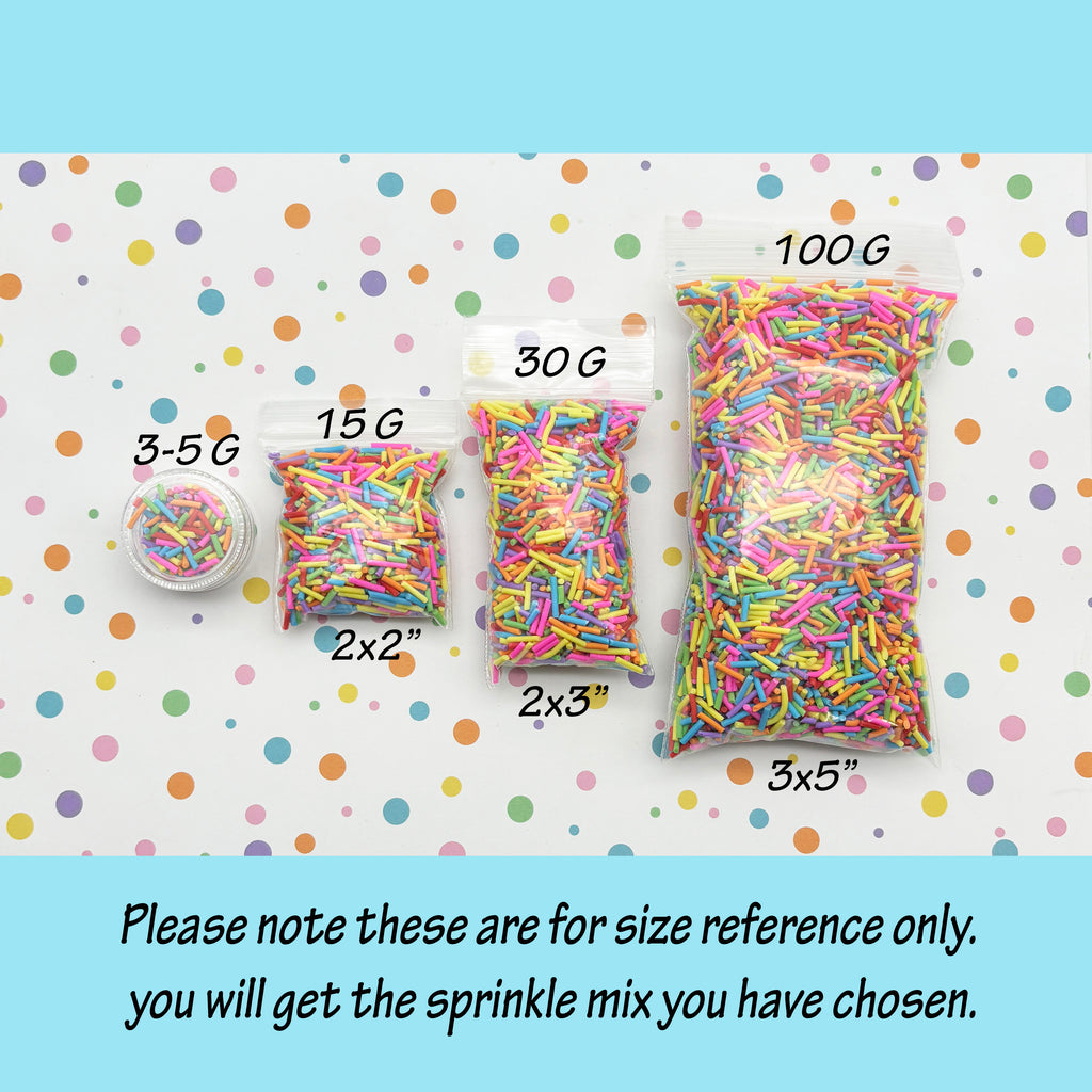 a bag of sprinkles next to a bag of sprinkles