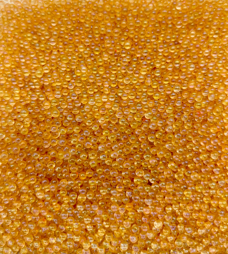 a close up view of a yellow substance
