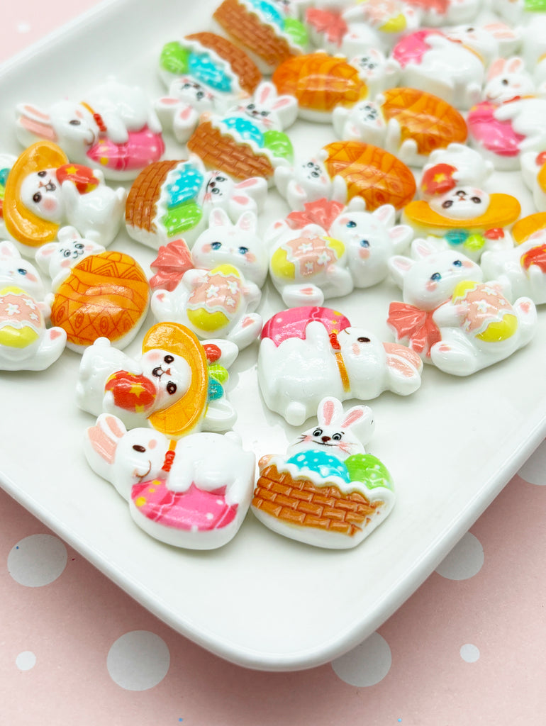 a white plate topped with lots of different types of candies