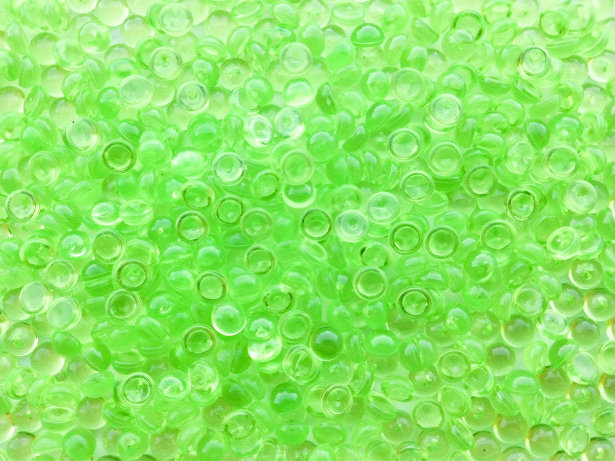 100g Green Fishbowl Beads – Craftyrific