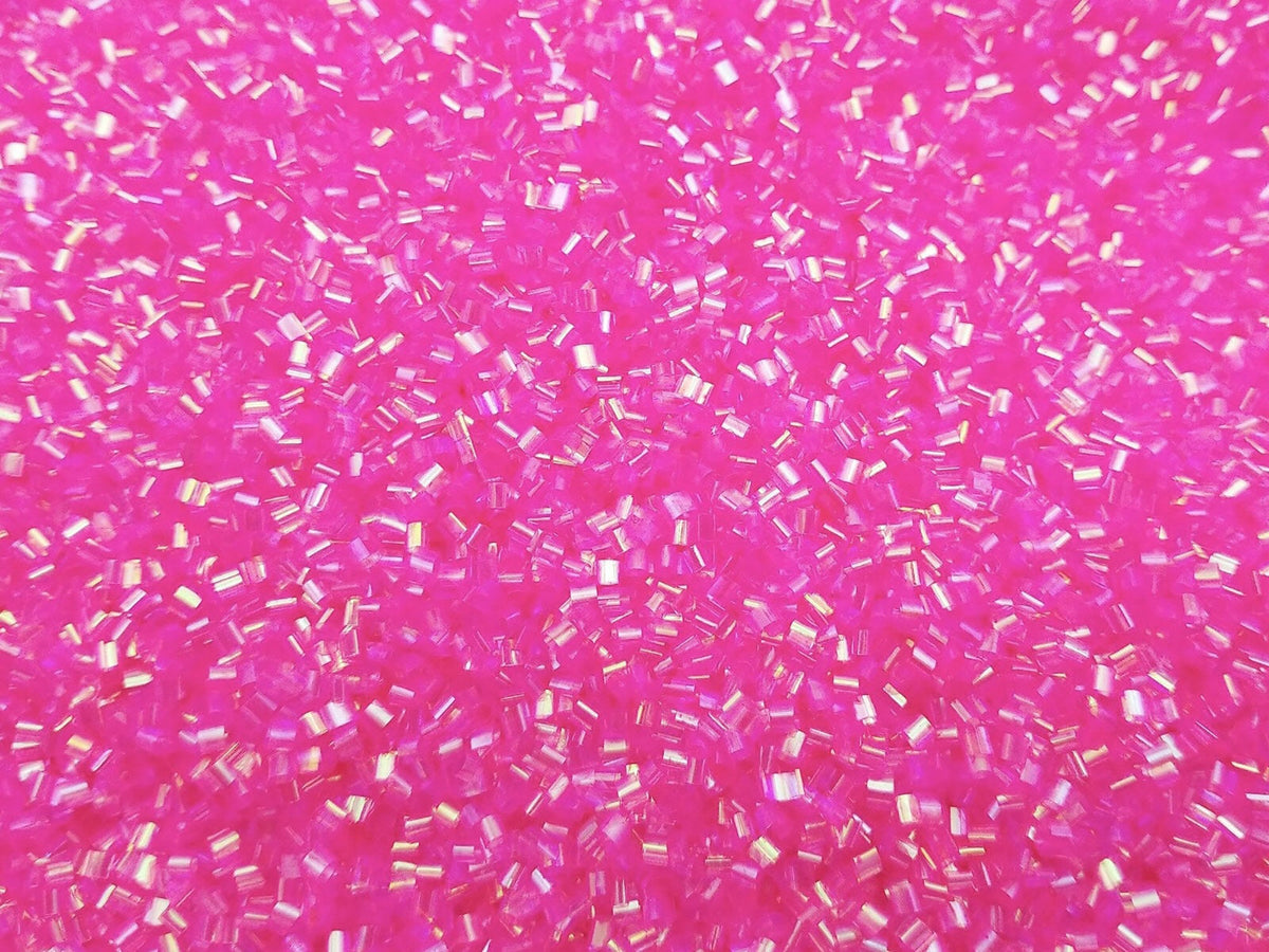 Fuchsia Pink Iridescent Crispy Bingsu Beads for Crunchy Slime, Iridescent  Straw Beads, 3D Glitter, Kawaii Slime Supply, 