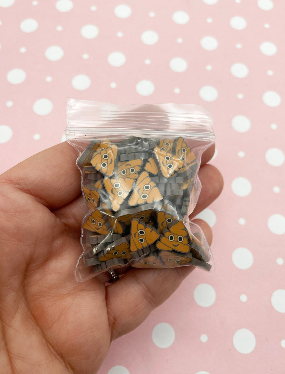 Large Polymer Clay Poop Emoji Non Edible Sprinkles, Poomoji Nail Art S