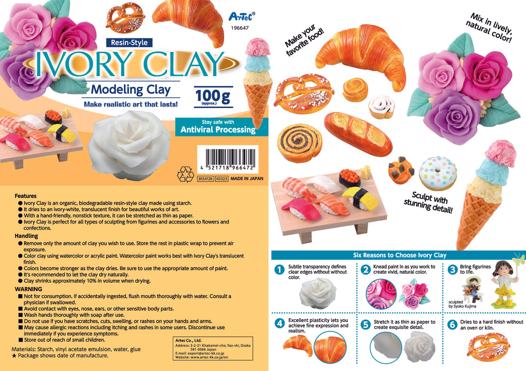 a book with instructions for modeling clay