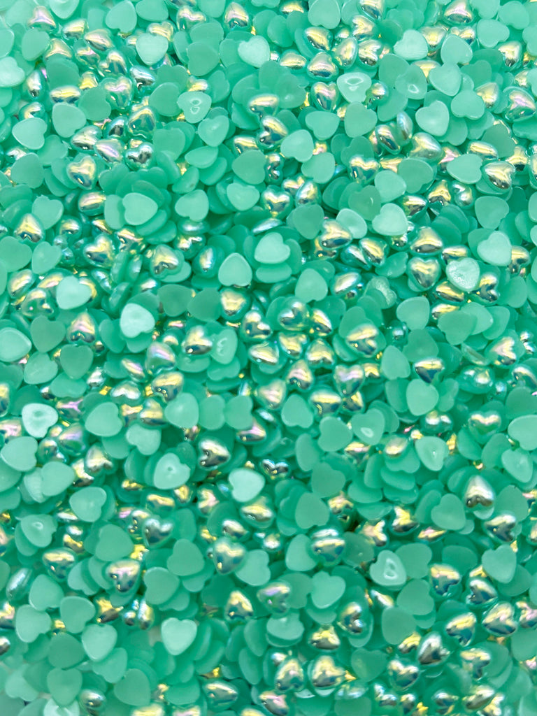 a close up of a green glitter background