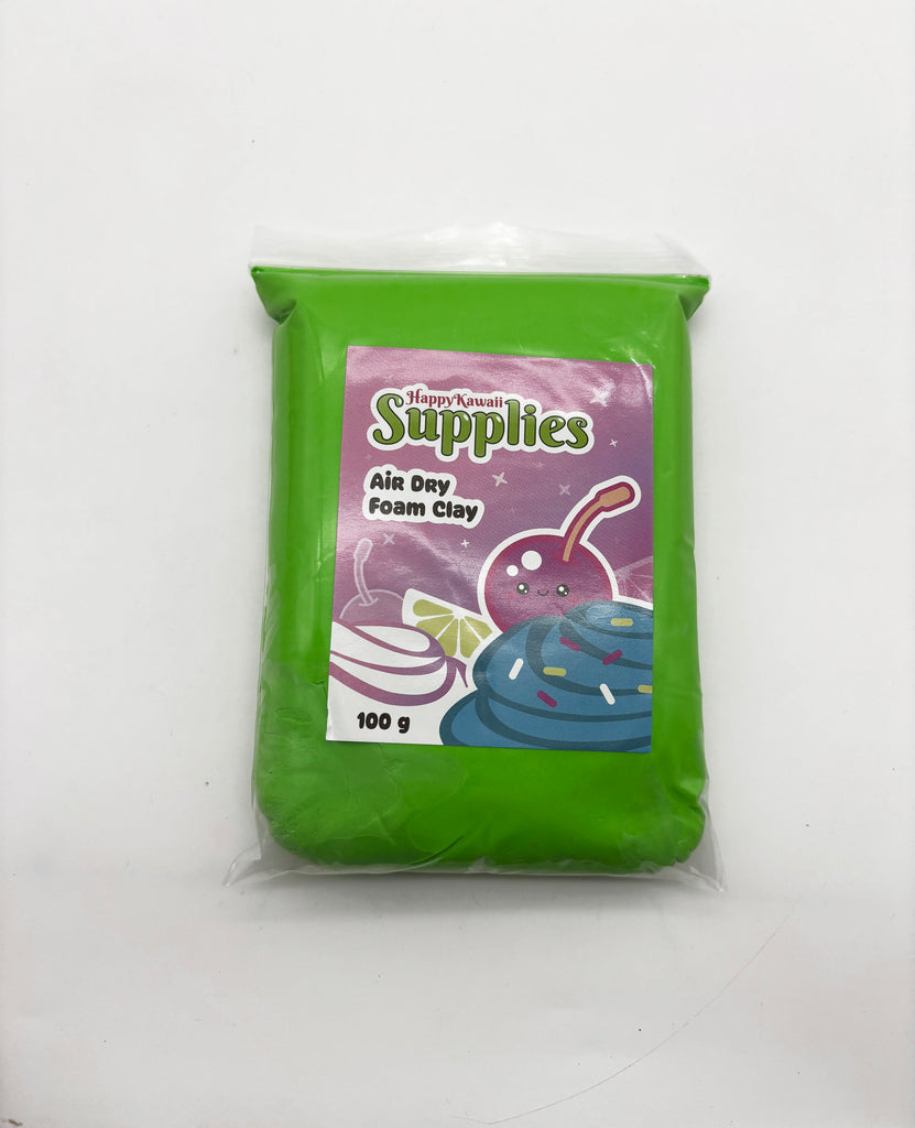 A bag of air dry foam clay is pictured against a white background.