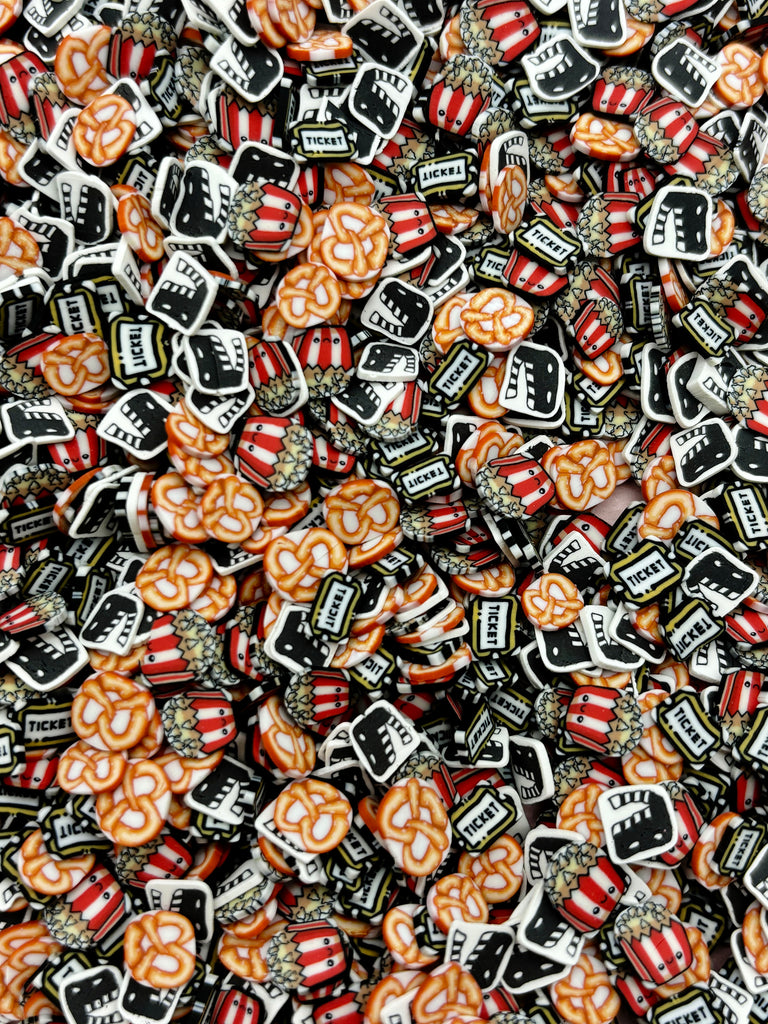 a close up of a pile of candy