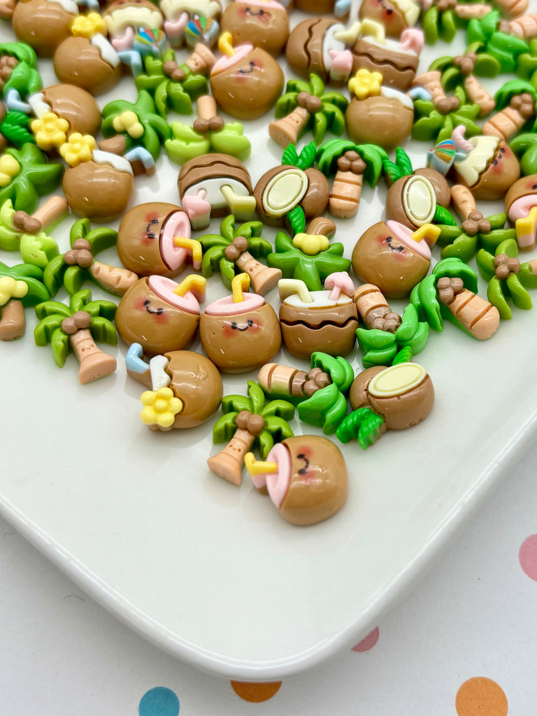 a white plate topped with lots of different types of candies