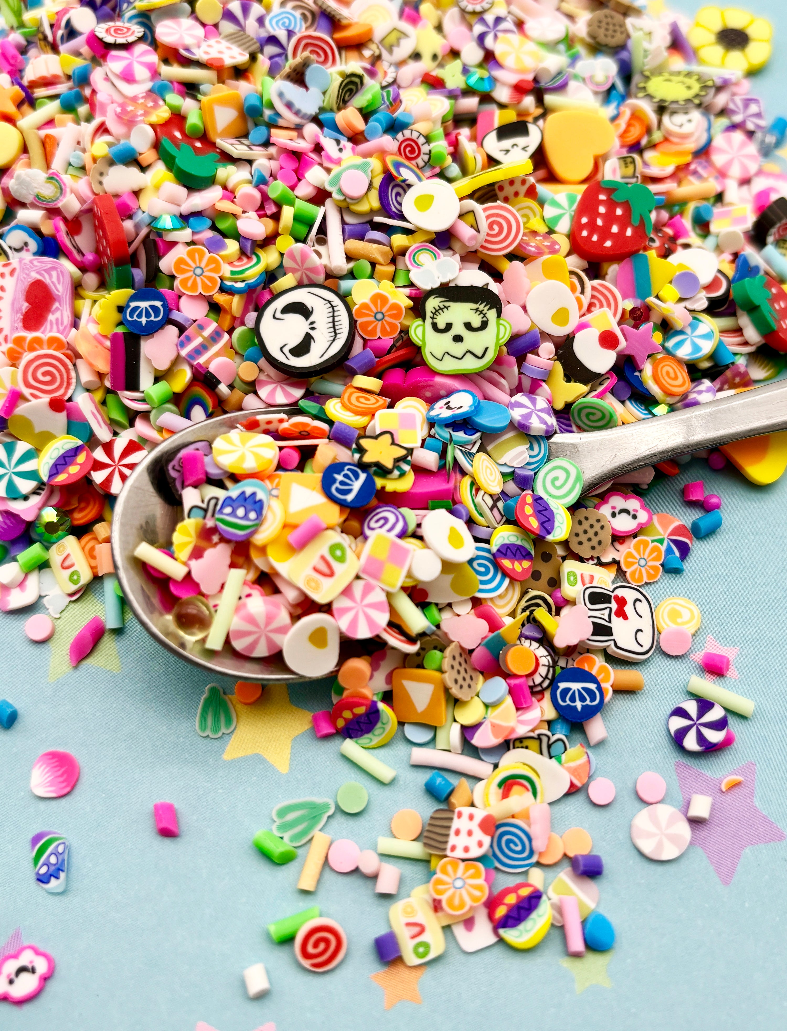 Random Sprinkle KITCHEN SINK SPRINKLES, Random Assortment Pastel Polymer Clay Fake Spr ...