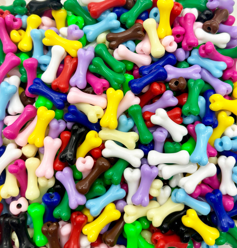 a pile of colorful dog bones and bones