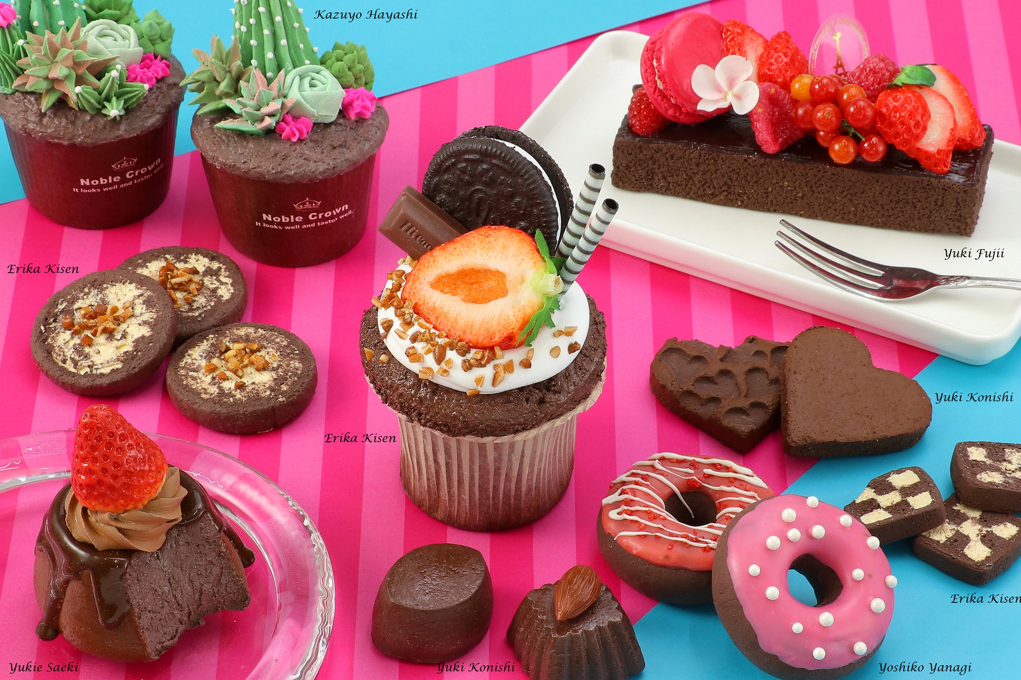 100 Grams Choco Bake, Artec Japanese Patissiere Air Dry Clay, Fake