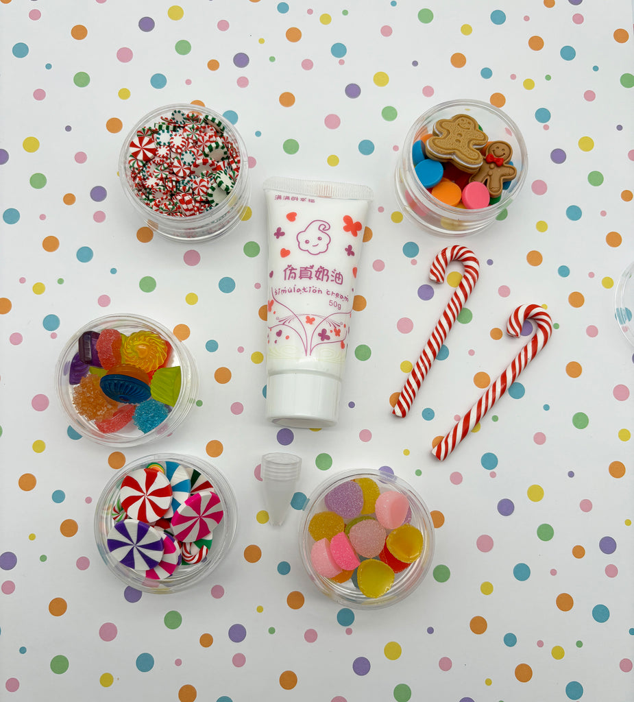 a table topped with lots of candy and candies