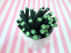 10 Lime Polymer Clay Canes Fruit Slices, #f293