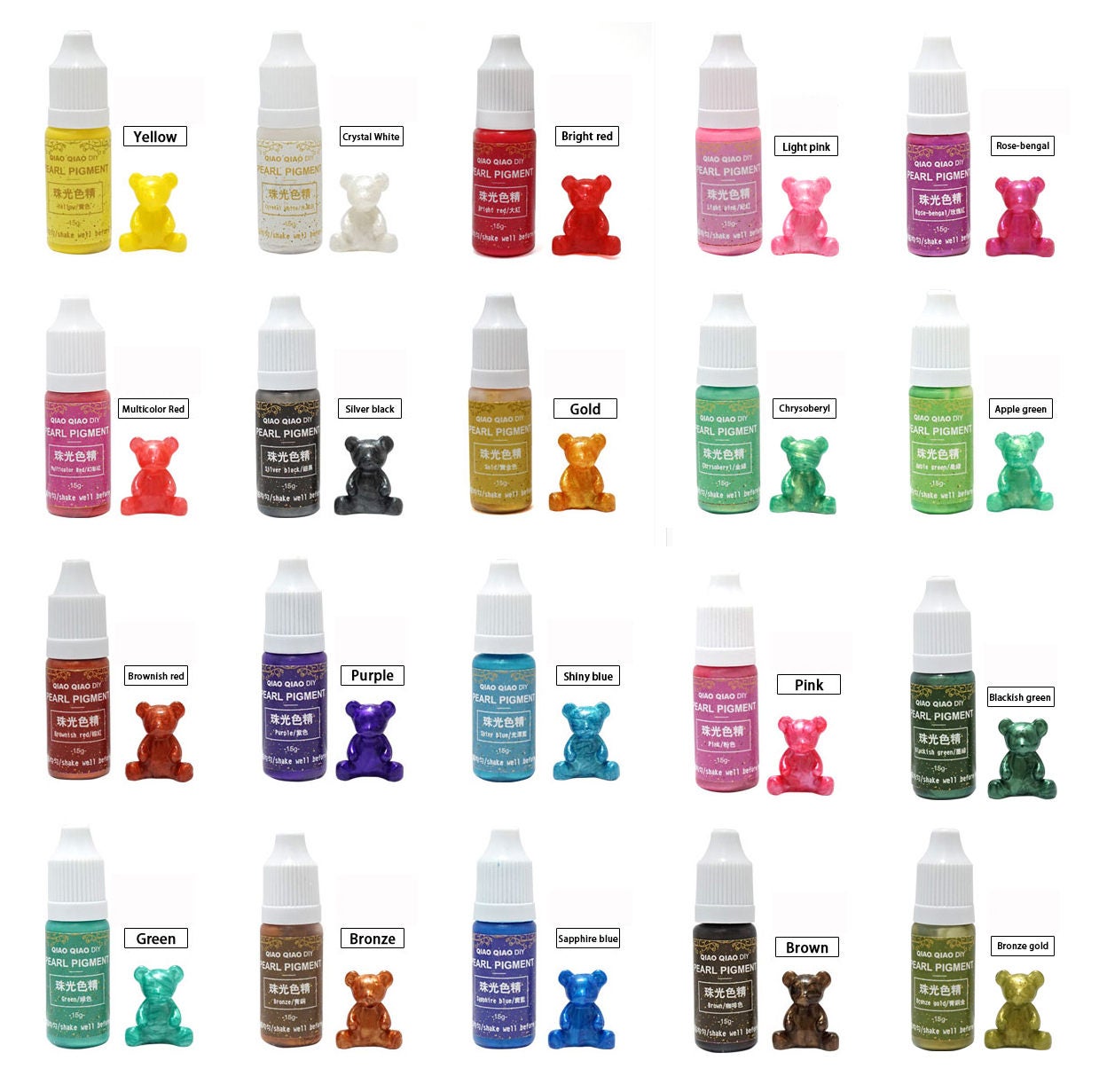 Mica powder's vivid pigmentation is an easy and efficient way to add color to a wide array of items such as candles, soaps, bath bombs, slime and resin. Give your crafts a Mica powder's vivid pigmentation is an easy and efficient way to add color to a wide array of items such as candles, soaps, bath bombs, slime and resin. Give your crafts a