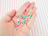 300 4mm Pearly Iridescent Pastel Multicolor Bubble Gum Beads, Chunky Gumball Beads, J91