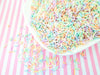 RAINBOW SHERBET Pastel Polymer Clay Non Edible Fake Sprinkles, Decoden Funfetti  Jimmies E2