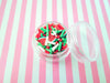 WATERMELON Mix Bright Green, Red, and White with Watermelon slices Polymer Clay Fake Sprinkles, Decoden Funfetti Jimmies E228