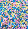 CARNIVAL CANDY Mix Pink, White, Blue, and Pink Sprinkles, Polymer Clay Fake Sprinkles, Decoden Funfetti Jimmies E243