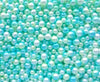 MERMAID CAVIAR PEARLS, Ombre Blue and Green, 30 grams, Multisize Faux Nonpareil Acrylic dragees, Opaque Caviar No Hole Beads, K5