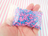 ELECTRIC BUBBLEGUM Mix of Purple, Pink, with Blue Polymer Clay Fake Sprinkles, Decoden Funfetti Jimmies E48