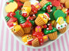 5 Assorted Holiday Cupcake Cabochons, Cute Xmas Holiday Cabs, Christmas cabs, #DH134