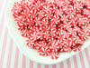 10mm Red Peppermint Starlight Mint Candy Cabochons Sprinkles,  Polymer Clay Mint Cabs R55