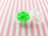 Bright Green Polymer Clay Snowflake Sprinkles, Fake Sprinkles, Decoden Funfetti  Jimmies, S95