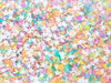 UNICORN DREAMS 2.0 Pastel Resin Rhinestone and Polymer Clay Fake Sprinkles, Decoden Funfetti Jimmies E154