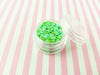 Iridescent Pastel Green Flower Glitter, Pick Your Amount F752