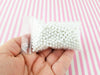 WHITE TAPIOCA BOBA Caviar Pearls, 4mm, Faux Nonpareil Acrylic dragees, Opaque Caviar No Hole Beads, K70