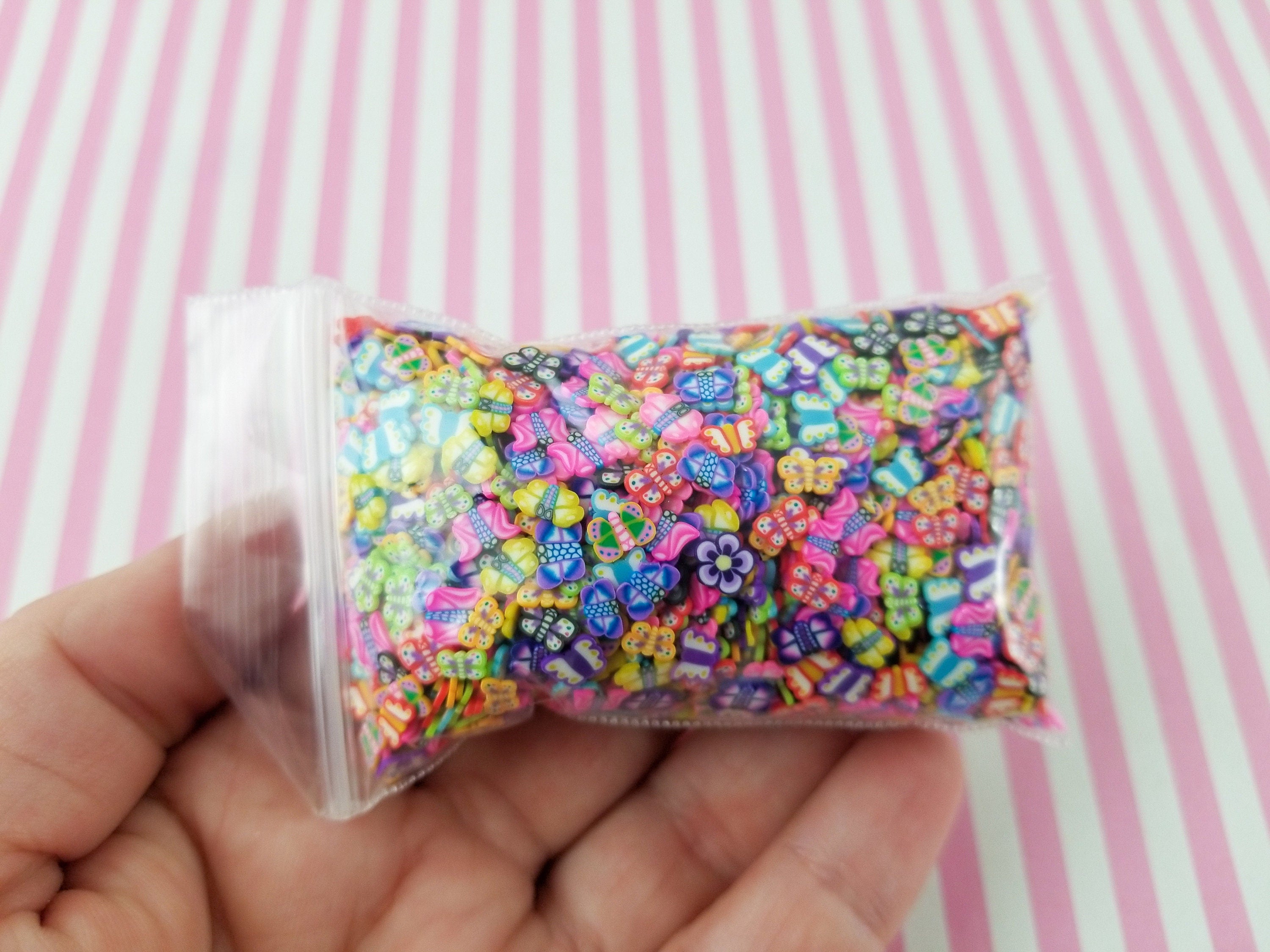 Watermelon Fake Sprinkle Mix, Fruit Slices Slime Toppings, Mix-ins for  Slime, Faux Sprinkles, Decoden, Nail Art 