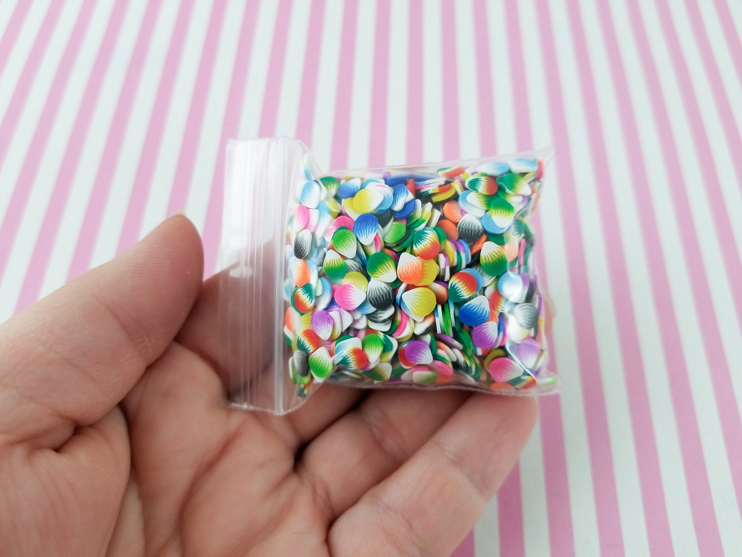 Assorted Polymer Clay Flower Sprinkles, Fimo Fake Sprinkle Mix