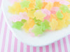 6 Assorted Pastel Soft Resin Sugared Star Cabs, Gummy Candy Cabochons, Kawaii Cabochons,  Cute Jelly Decoden Fruit Sweets Cabs, #