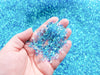 Blue Iridescent Crispy Bingsu Beads for Crunchy Slime, Iridescent Straw Beads, 3D Glitter, Slime Supply,