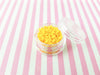 Short Yellow Polymer Clay Fake Sprinkles, Fake Decoden Jimmies, Pick Your Amount, S37