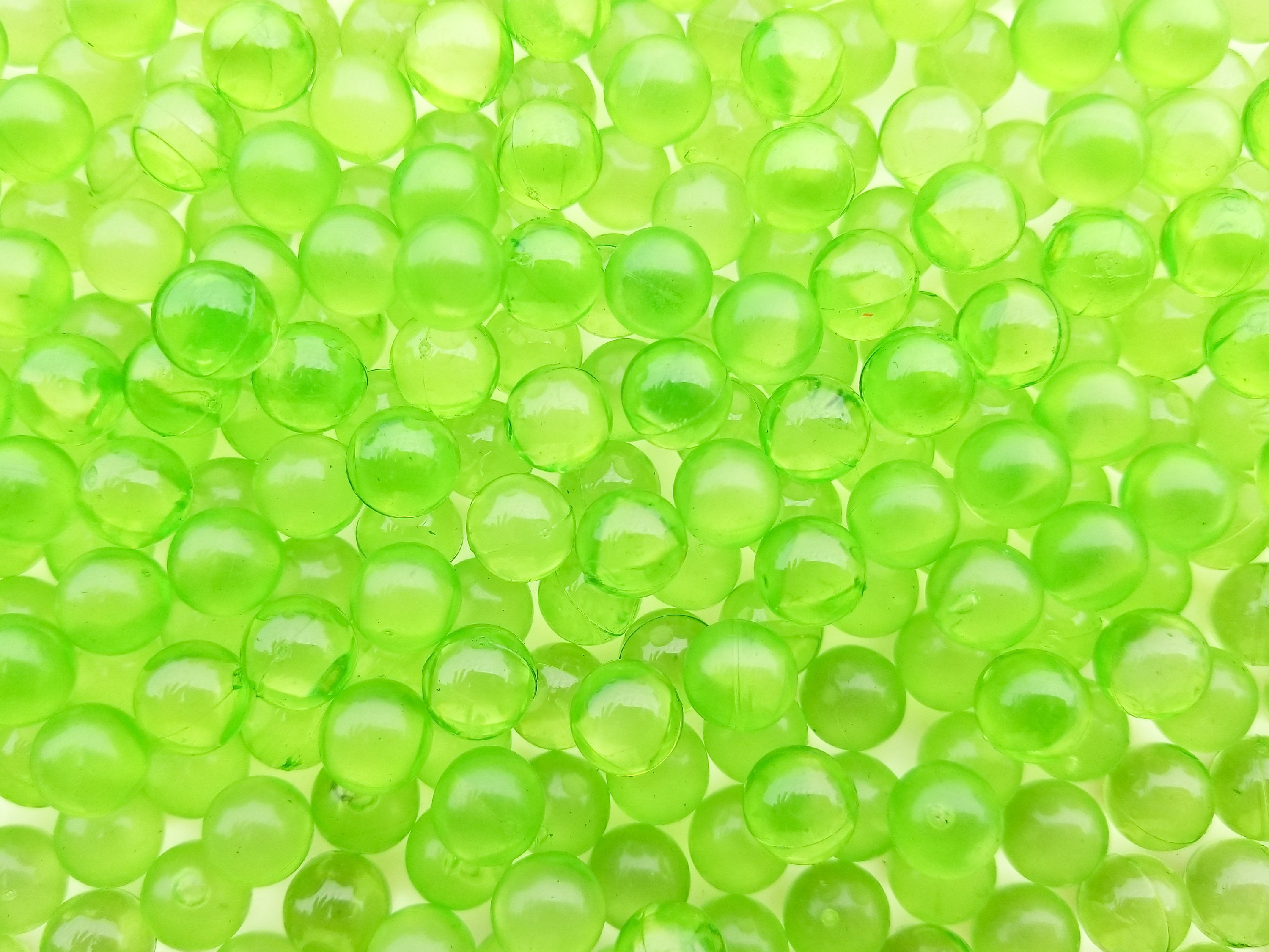 Translucent Pearls Spring Green 10mm Translucent Pearls, Popping Boba Resin Gumball Pearl ...
