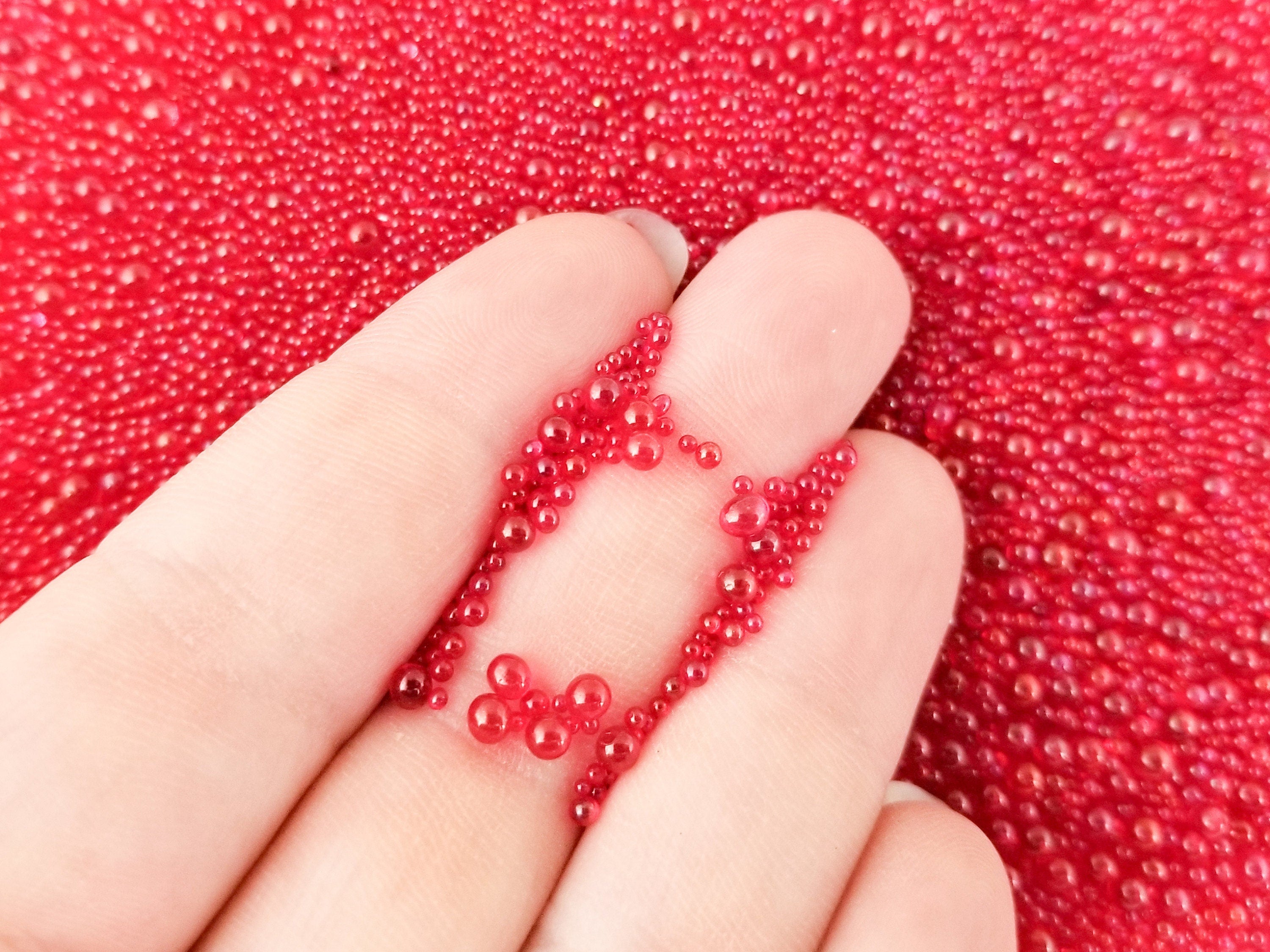 20/100g 1mm Nonpareil Caviar Glass Beads Faux Sprinkles Decoden
