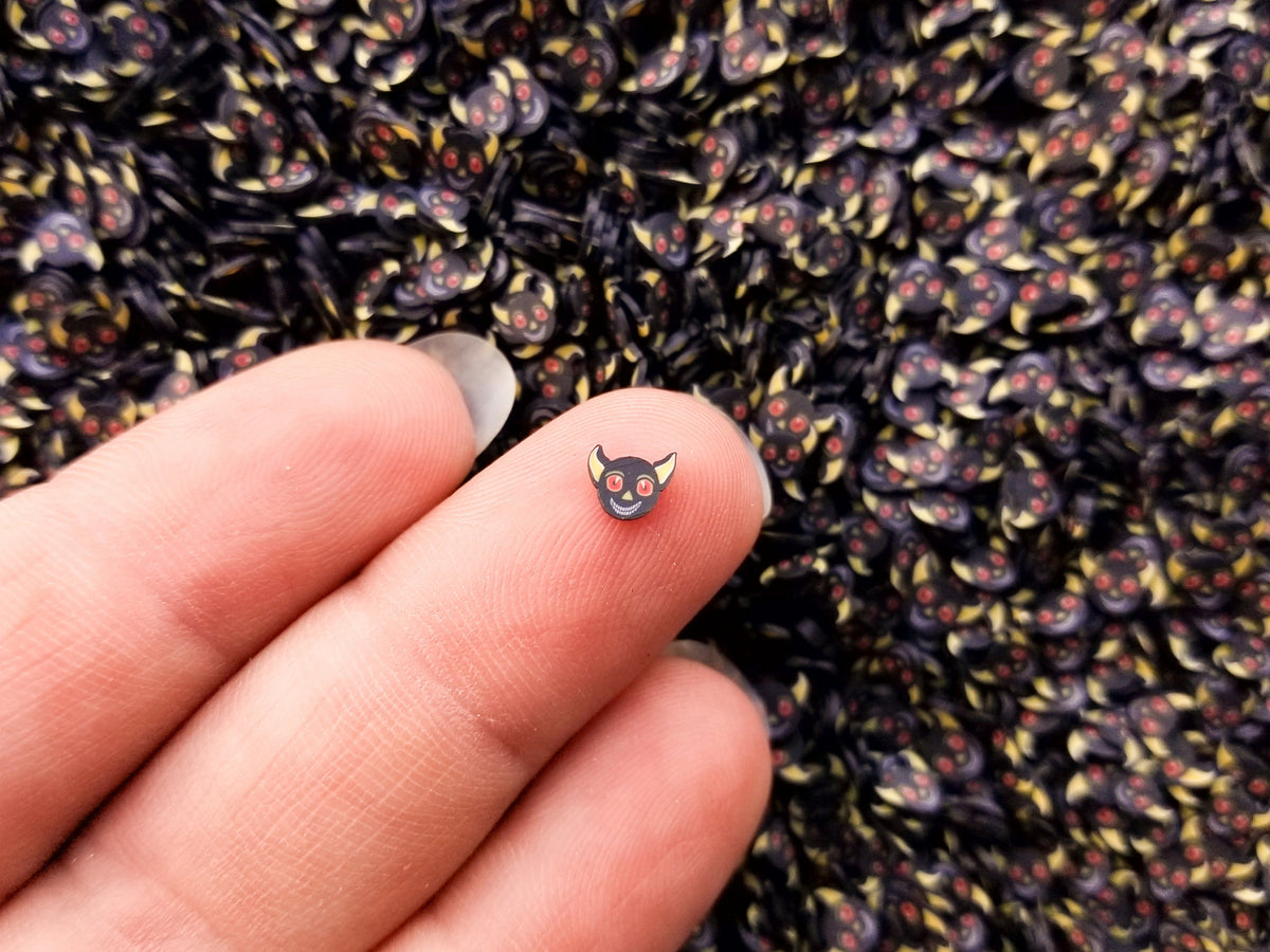 Horned Devil Demon Halloween Polymer Sprinkles, Spooky Faux Sprinkles ...
