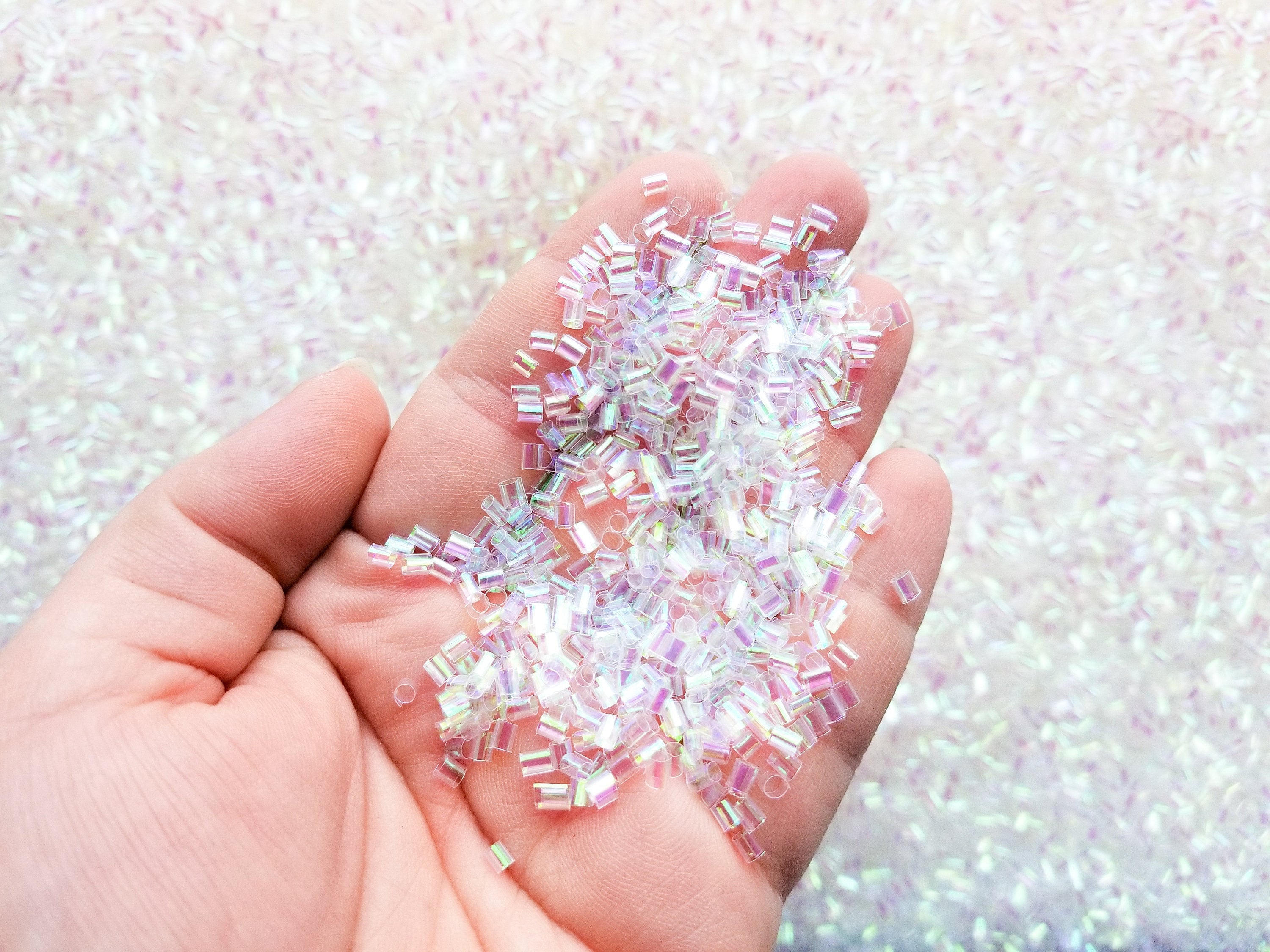 Galaxy Grape Clear Slime with Bingsu Beads
