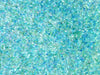 Blue Lagoon Iridescent Crispy Bingsu Beads for Crunchy Slime, Iridescent Straw Beads, 3D Glitter, Slime Supply,