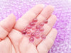 Lavender Purple 8mm Translucent Pearls, Popping Boba Resin Gumball Pearls, Faux Nonpareil Acrylic dragees, Caviar No Hole Beads, P188