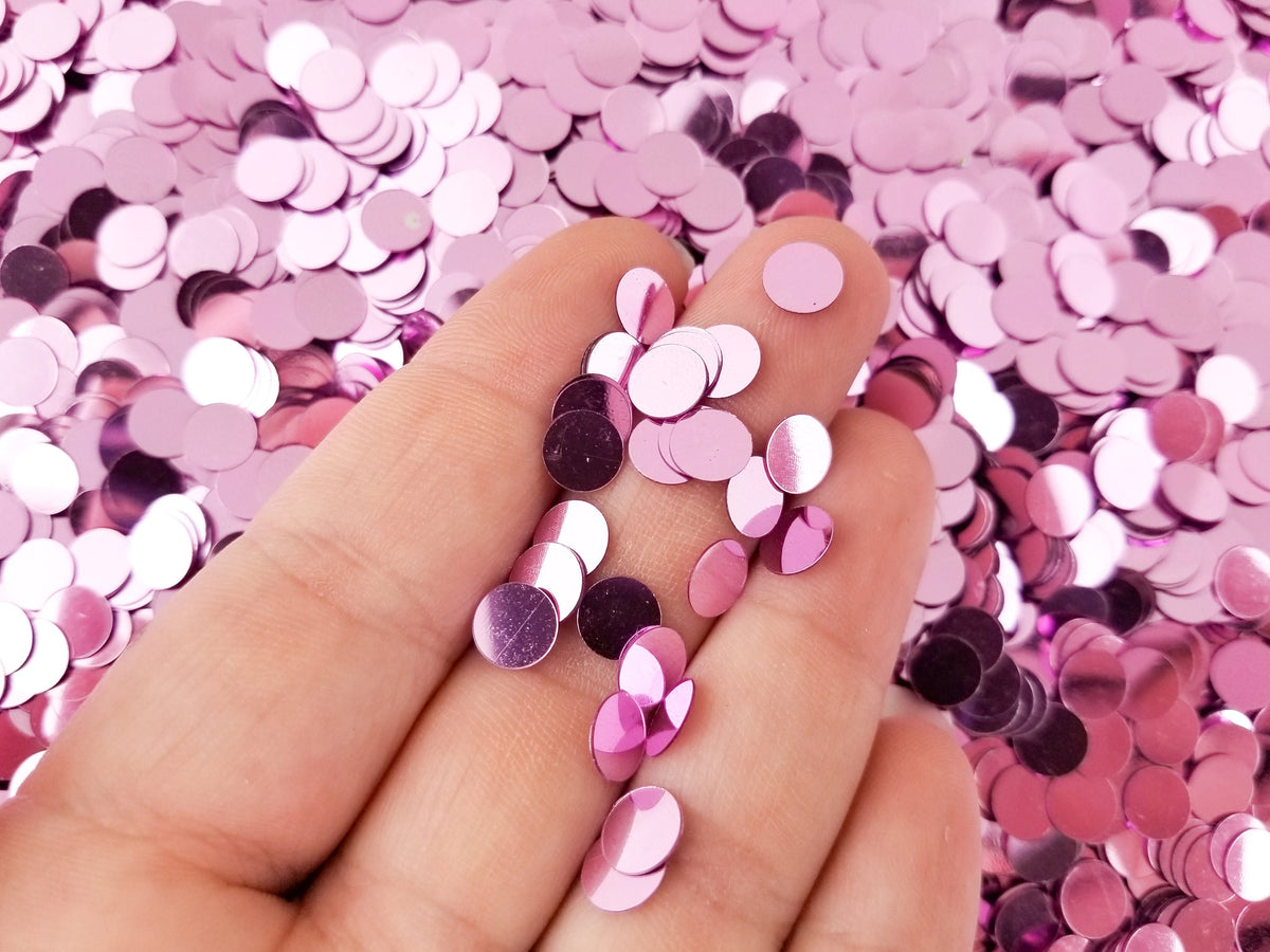 Jumbo Lilac Purple Confetti Glitter, Craft PVC Glitter, 6mm Confetti G ...