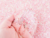 Palest Ballerina Pink Iridescent Crispy Bingsu Beads for Crunchy Slime, Iridescent Straw Beads, 3D Glitter, Slime Supply,