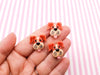 4 Puppy Head Cabochons, Cute Kawaii Dog Cabochons, #706