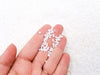 White Opaque Crispy Bingsu Beads for Crunchy Slime, Rolled Glitter Straw Beads, 3D Glitter, Slime Supply,