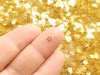 50 Tiny 4mm Gold Toned Metal Star Cabochons, Cute Kawaii Nail Star Cabs, Charm Resin Supplies, Resin add-on #1480