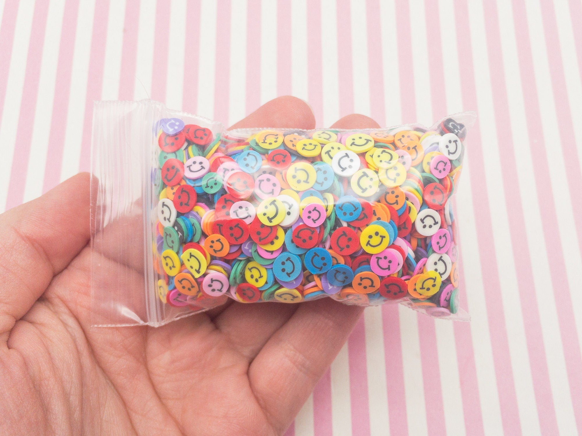 Rainbow Polymer Clay Sprinkles, Kawaii Craft Supplies, Resin Shaker, MiniatureSweet, Kawaii Resin Crafts, Decoden Cabochons Supplies