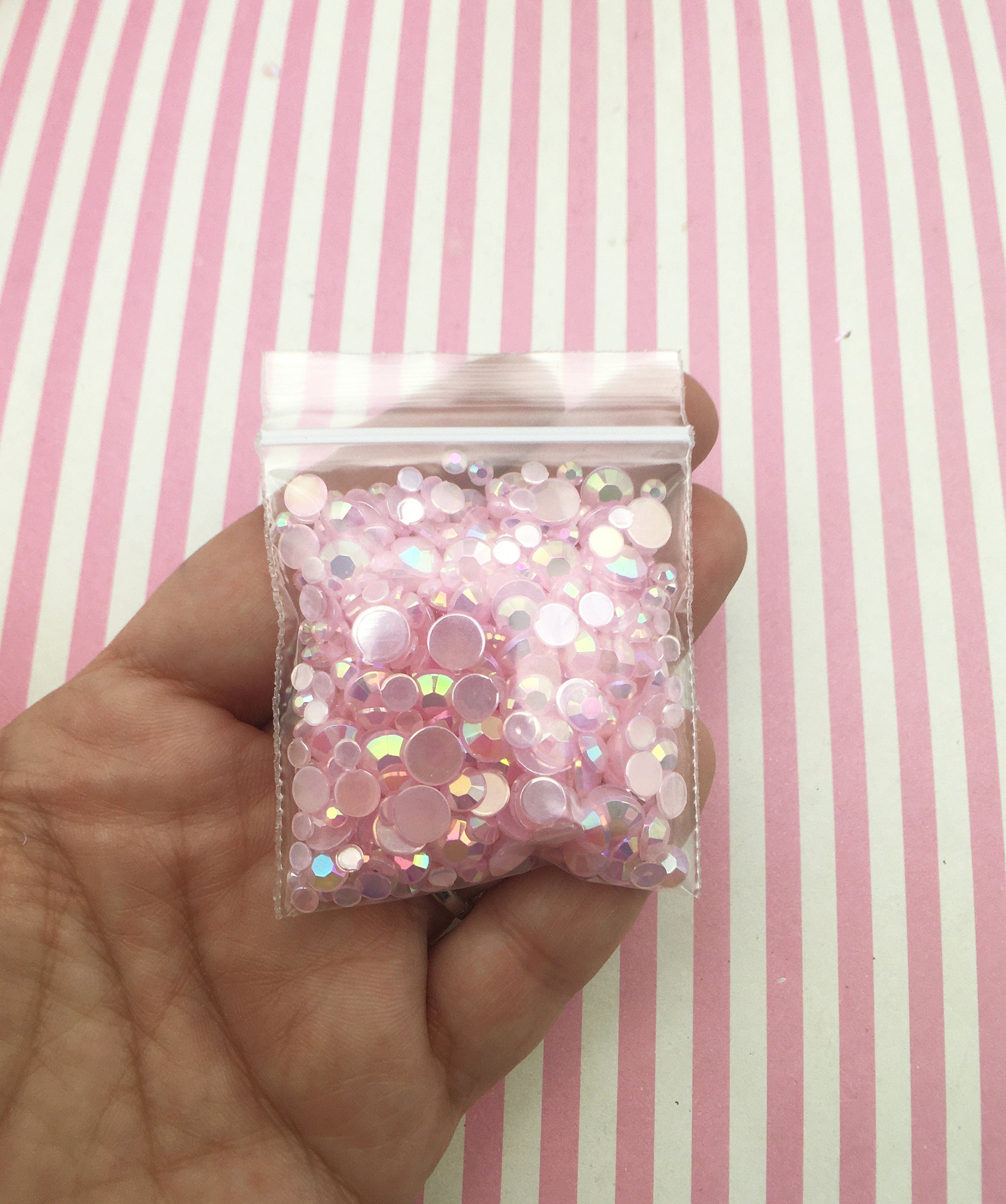 Raspberry Pink Transparent Rhinestones