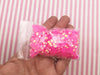 5mm AB Jelly Rhinestones, Hot  Pink Flat Backed Resin Faceted Cabs, Pick Your Amount