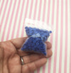 Dark  Blue Chip Polymer Clay Round Confetti Circles, NON EDIBLE Fake Sprinkles, Decoden Funfetti Jimmies, S115