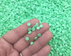 MINT GREEN Polymer Clay Flower Sprinkles, NON Edible Fake Sprinkles, Easter Sprinkles , Decoden Sprinkles S129